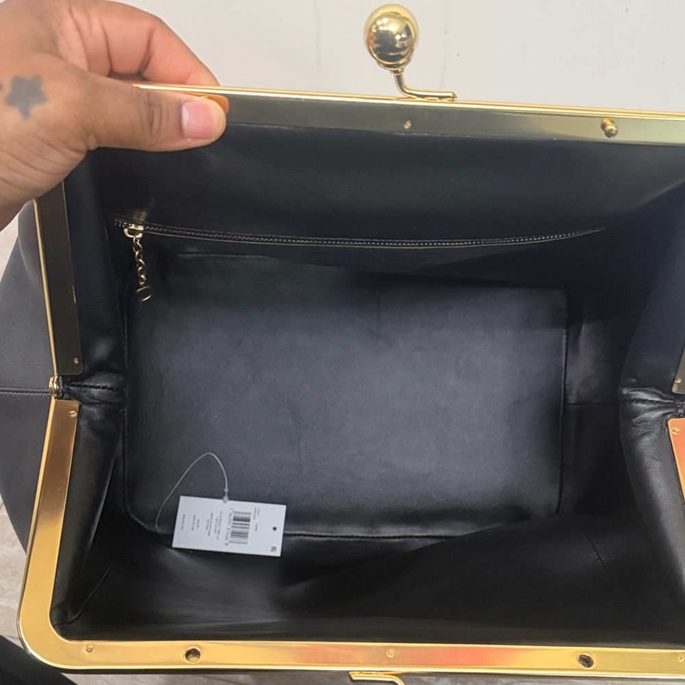Coach Large oversized Kisslock Frame Bag - Picture 6 of 8